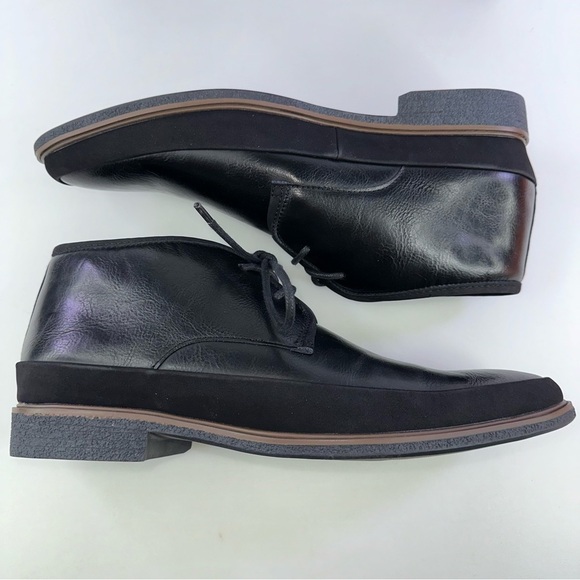 Alfani Men\'s Clyde Chukka Ankle Boots Leather Black 11M New main image 5